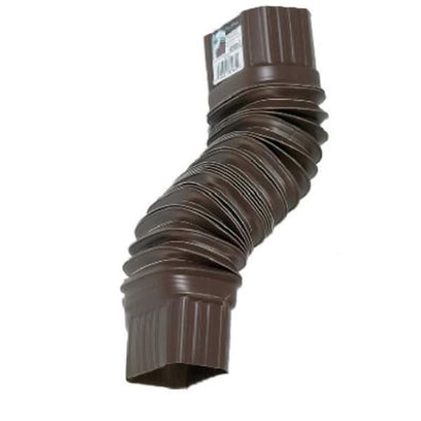 Amerimax Home Products Amerimax Home Products 3708419 2 x 3 in. Brown Flex Elbow 819300 - main